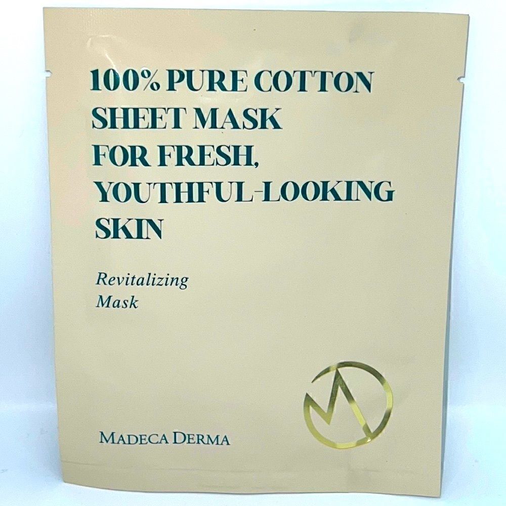 MADECA DERMA 100 % PURE COTTON REVITALIZING SHEET MASK - KBEAUTY